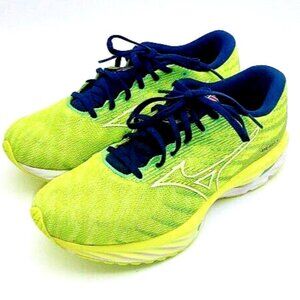 Mizuno Enezy  Wave Rider 26 Sneakers Neo Lime/White Size 10.5 - (S05)